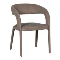 vtwonen Eetkamerstoel 'Arms' Vilt look, kleur Bruin
