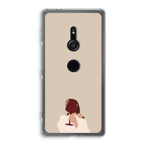 I drink wine: Sony Xperia XZ2 Transparant Hoesje