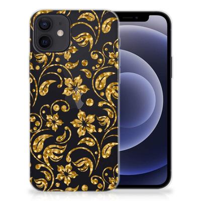 iPhone 12 | 12 Pro (6.1") | TPU Case | Gouden Bloemen