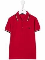Fred Perry Kids polo à bords rayés - Rouge Fred Perry Kids polo à bords rayés - Rouge