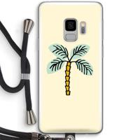Palmboom: Samsung Galaxy S9 Transparant Hoesje met koord