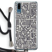Moroccan Print: Huawei P20 Transparant Hoesje met koord