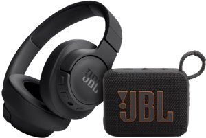 JBL Tune 720BT + JBL GO 4 zwart