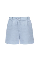 Like Flo zomer short meisjes - ice blauw - tweed - Finn