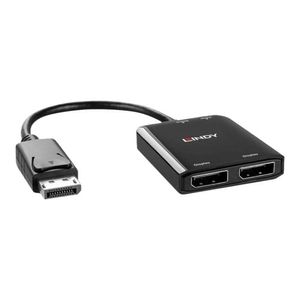 Lindy 38430 interface hub DisplayPort 21600 Mbit/s Zwart