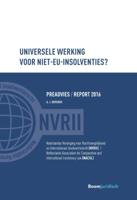 Universele werking voor niet-EU-insolventies? (Paperback)