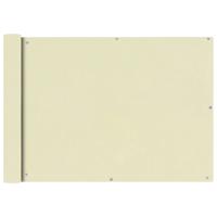 VidaXL Balkonscherm oxford textiel 75x400 cm crème