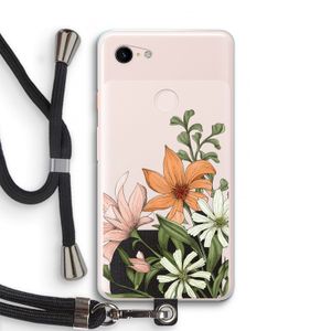 Floral bouquet: Pixel 3 XL Transparant Hoesje met koord