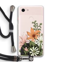 Floral bouquet: Pixel 3 XL Transparant Hoesje met koord