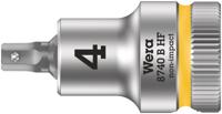 Wera 8740 B HF Binnenzeskant Zyklop Bitdop met 3/8"-aandrijving met vasthoudfunctie, 4,0 x 35 mm - 1 stuk(s) - 05003031001