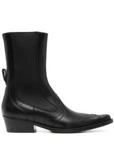 BY FAR bottes Otis 40 mm en cuir - Noir