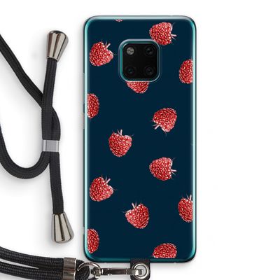 Framboosjes: Huawei Mate 20 Pro Transparant Hoesje met koord