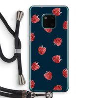 Framboosjes: Huawei Mate 20 Pro Transparant Hoesje met koord