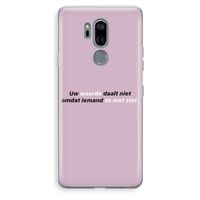 uw waarde daalt niet: LG G7 Thinq Transparant Hoesje