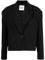 STUDIO TOMBOY blazer crop à simple boutonnage - Noir