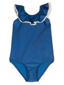 ZIMMERMANN Kids maillot de bain à dos ouvert - Bleu