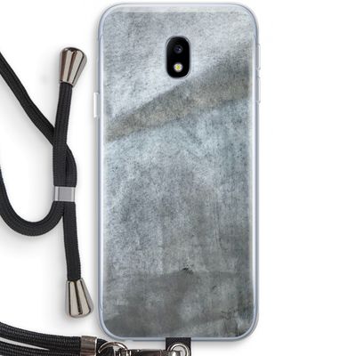 Grey Stone: Samsung Galaxy J3 (2017) Transparant Hoesje met koord