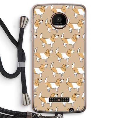Doggy: Motorola Moto Z Force Transparant Hoesje met koord