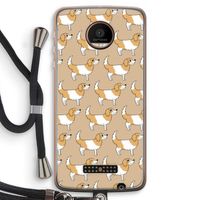 Doggy: Motorola Moto Z Force Transparant Hoesje met koord