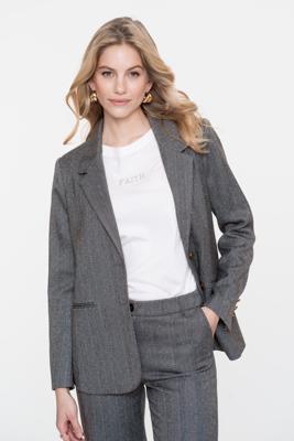 Geisha Blazer Herringbone Stones 55522-10 Blazers 950 Anthracite Stones