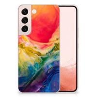 Smartphone hoesje Samsung Galaxy S22 Watercolor Dark