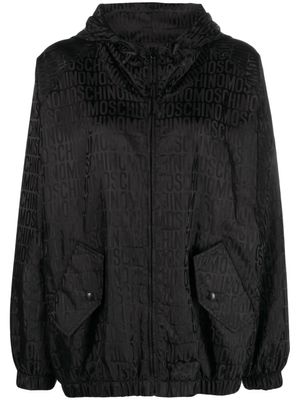 Moschino veste à logo imprimé - Noir