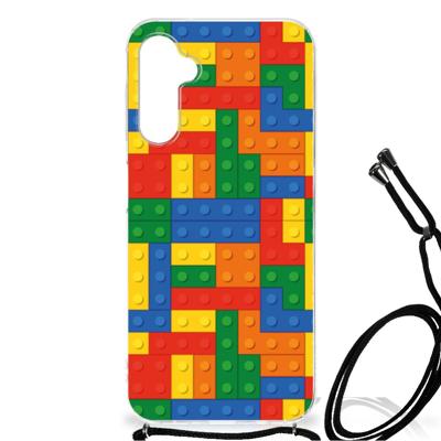 Samsung Galaxy A14 5G Doorzichtige Silicone Hoesje Blokken Samsung Galaxy A14 5G Doorzichtige Silicone Hoesje Blokken