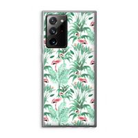 Flamingo bladeren: Samsung Galaxy Note 20 Ultra / Note 20 Ultra 5G Transparant Hoesje
