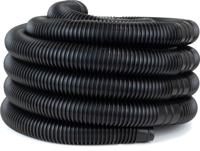 Zwembadslang 38 mm - 6 meter - Zwart
