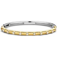 TI SENTO-Milano 2979MW Armband Bangle Mother of Pearl zilver goudkleurig-wit