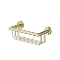 Zeephouder Aloni | Wandmontage | RVS | Rechthoek | Geborsteld goud