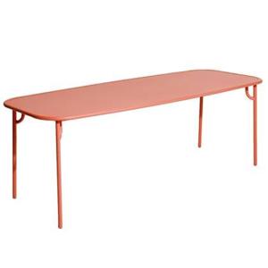 Petite Friture Week-end tuintafel 220x85 met dicht blad Coral