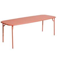 Petite Friture Week-end tuintafel 220x85 met dicht blad Coral