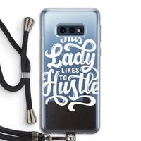 Hustle Lady: Samsung Galaxy S10e Transparant Hoesje met koord