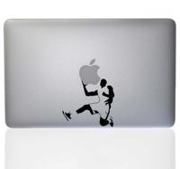 Laptop sticker basketbalspeler voor Macbook