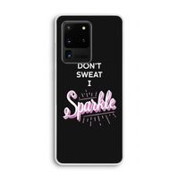 Sparkle quote: Samsung Galaxy S20 Ultra Transparant Hoesje