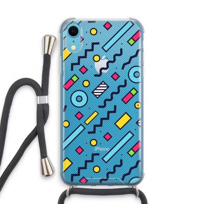 8-bit N°8: iPhone XR Transparant Hoesje met koord