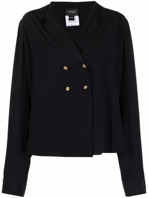 Giambattista Valli blouse à boutonnière croisée - Noir