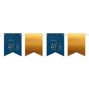 Vlaggenlijn 40 Jaar Blauw/Goud - 6 Meter