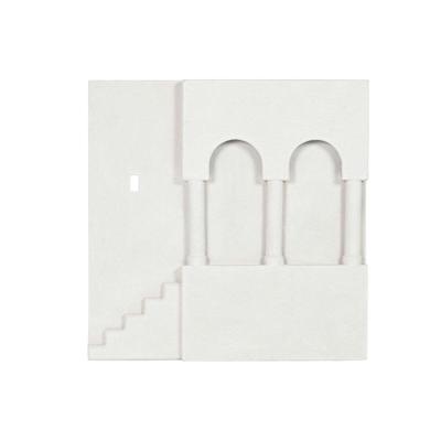 Wanddecoratie Home ESPRIT Wit Scandi 80 x 6,5 x 80 cm