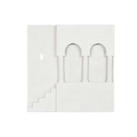 Wanddecoratie Home ESPRIT Wit Scandi 80 x 6,5 x 80 cm