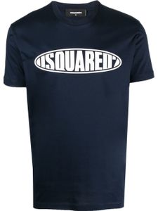 DSQUARED2 logo-print short-sleeve T-shirt - Bleu