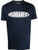 DSQUARED2 logo-print short-sleeve T-shirt - Bleu - thumbnail