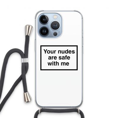 Safe with me: iPhone 13 Pro Transparant Hoesje met koord