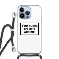 Safe with me: iPhone 13 Pro Transparant Hoesje met koord
