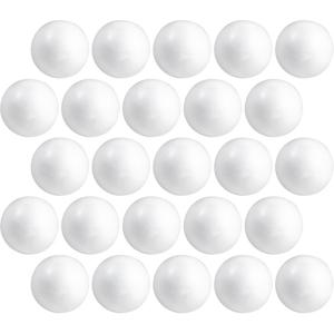 Piepschuim bollen/ballen - 25x - D10 cm - wit - styropor - hobby figuren