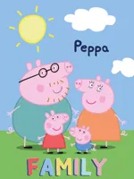 Peppa Pig fleece Plaid sunny - 100 x 140 cm