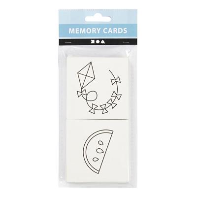 Creativ Company Memo kaarten wit, 13 paren