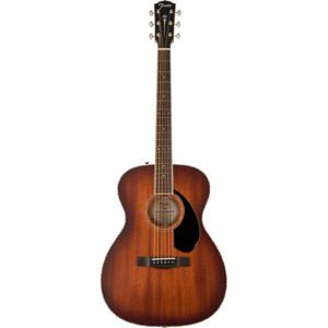 Fender PO-220E Orchestra All Mahogany Aged Cognac Burst elektrisch-akoestische westerngitaar met koffer