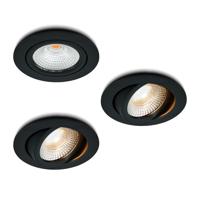 LED-inbouwspot Vivaro antraciet dimbaar 5W
